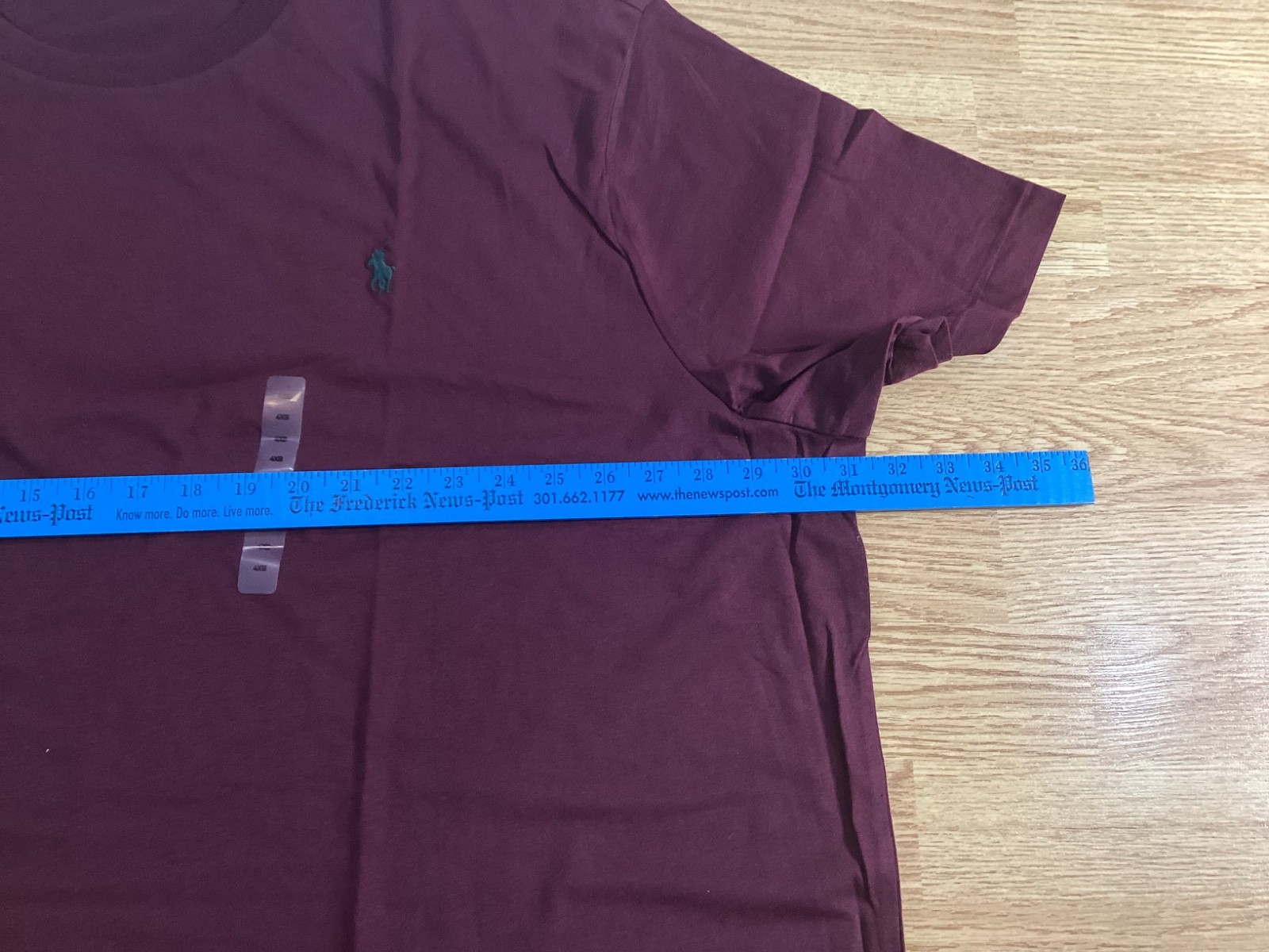 Mens Polo Ralph Lauren short sleeve crew neck t shirt Size 4XB Maroon gallery