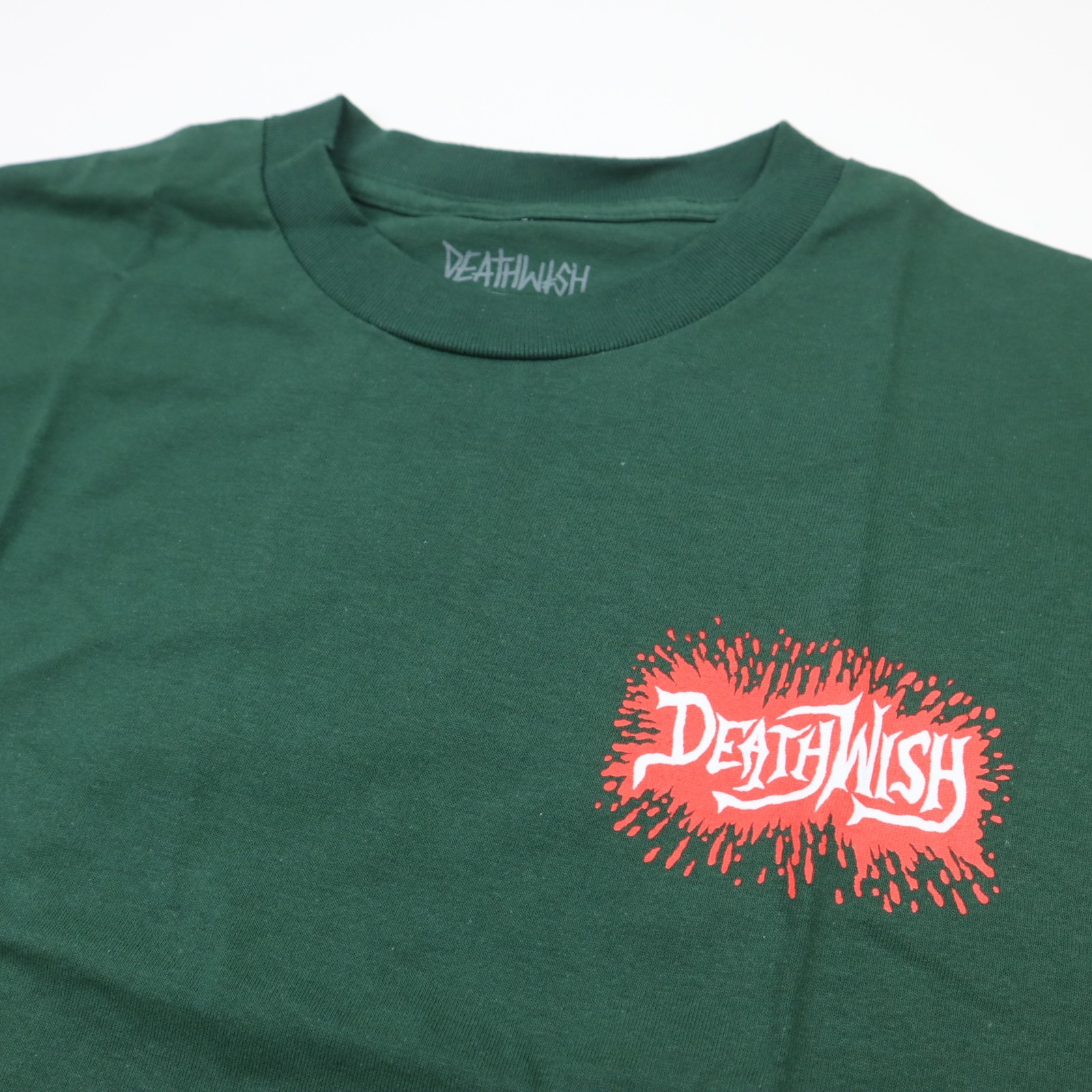 Deathwish Revenge T-Shirt Mens Medium Forest Green Skull Graphic Skate NEW gallery