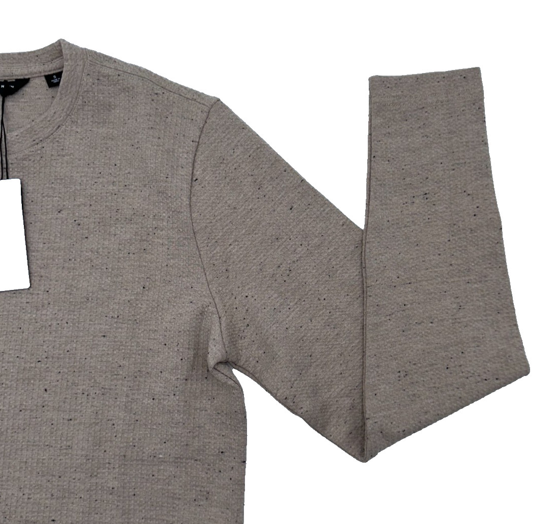 $140 Travis Mathew Men's Cloud Waffle Crew Shirt - Oxford Tan - Small - New Tag gallery