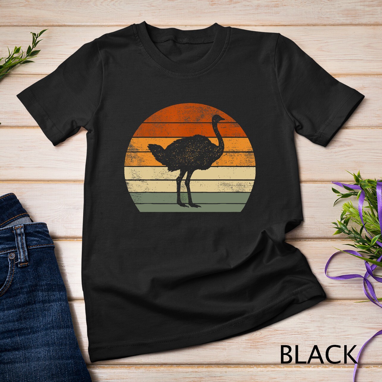 Ostrich Gifts For Women Men Funny Emu Bird Print Graphic Unisex T-shirt gallery