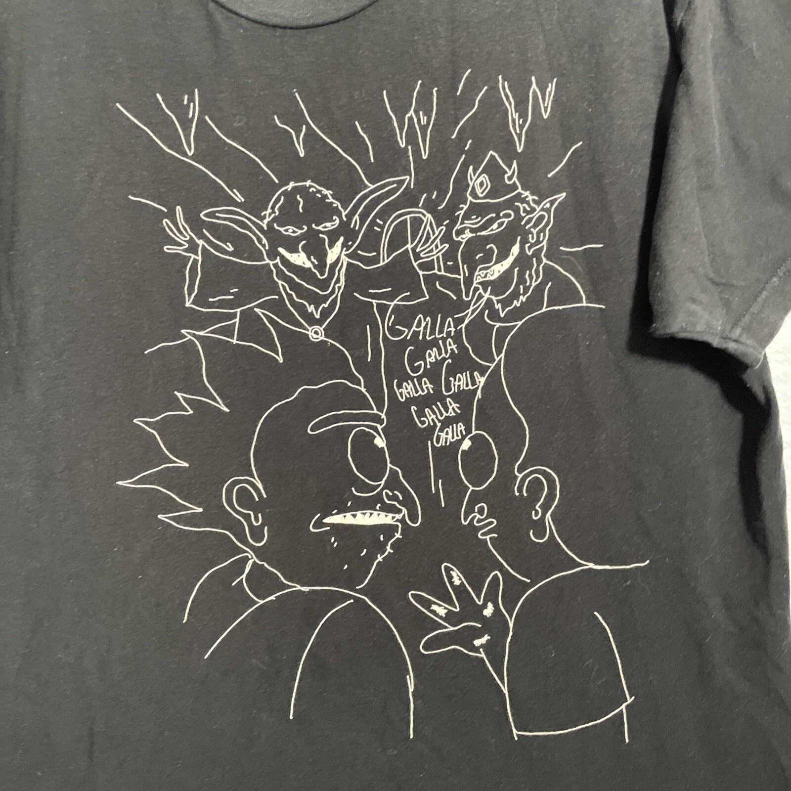 Ripple Junction Rick & Morty Shirt Trolls Black Graphic Short Sleeve Crew Large gallery