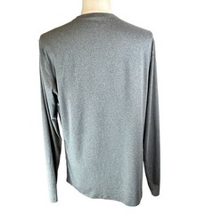 MARINE LAYER Weekend Sport Long Sleeve T Shirt Size Large Logo Graphic Crew Gray