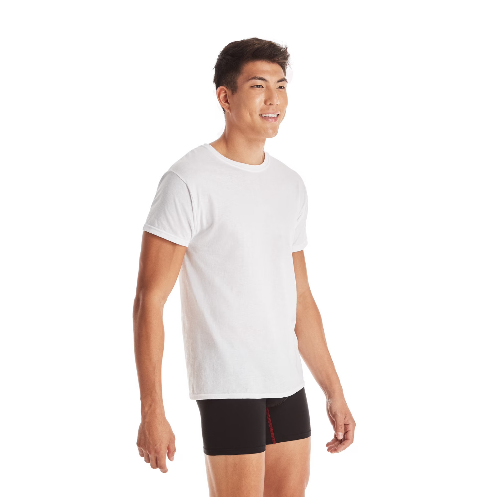 10 Pack Hanes Men's Super Value Pack White Crew T-Shirt Undershirts, Comfort gallery