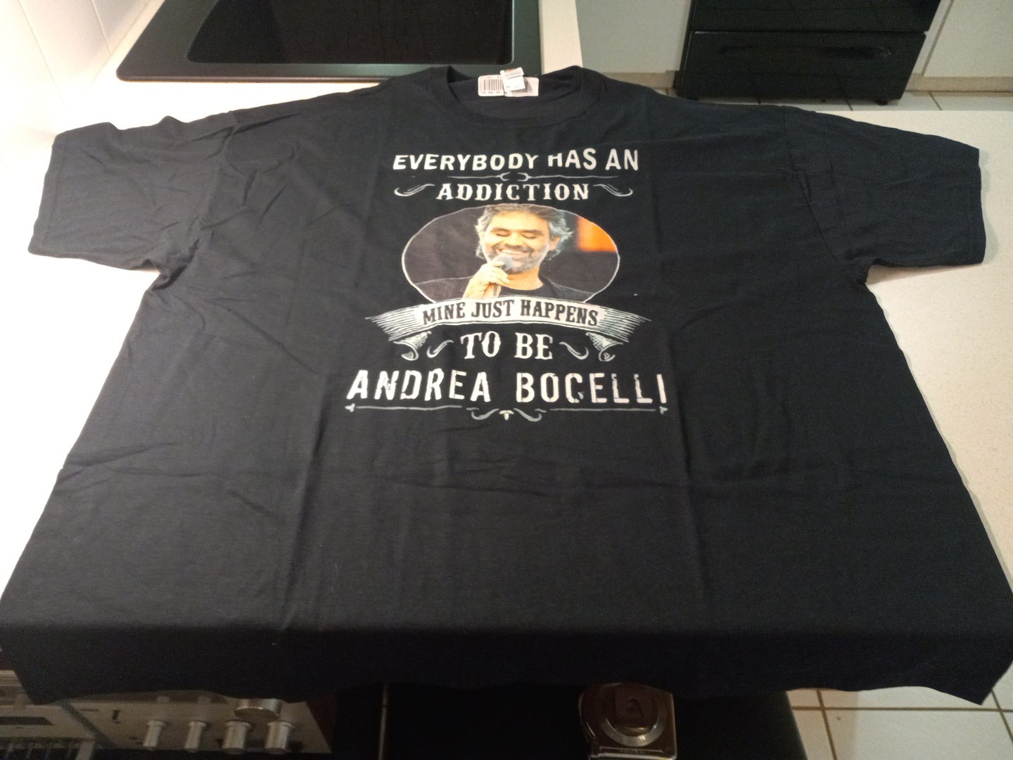 Everybody Has An Addiction Mine Just Happens To Be Andrea Bocelli 3XL T Shirt gallery
