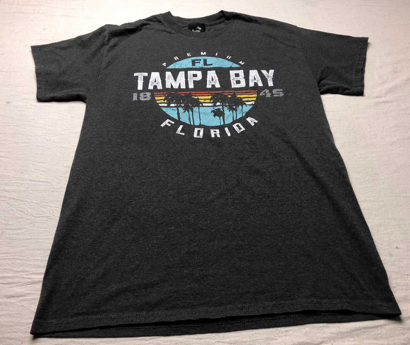 Stellar T Shirt Tampa Bay Premium Florida Logo USA Gray Size:Check Pics