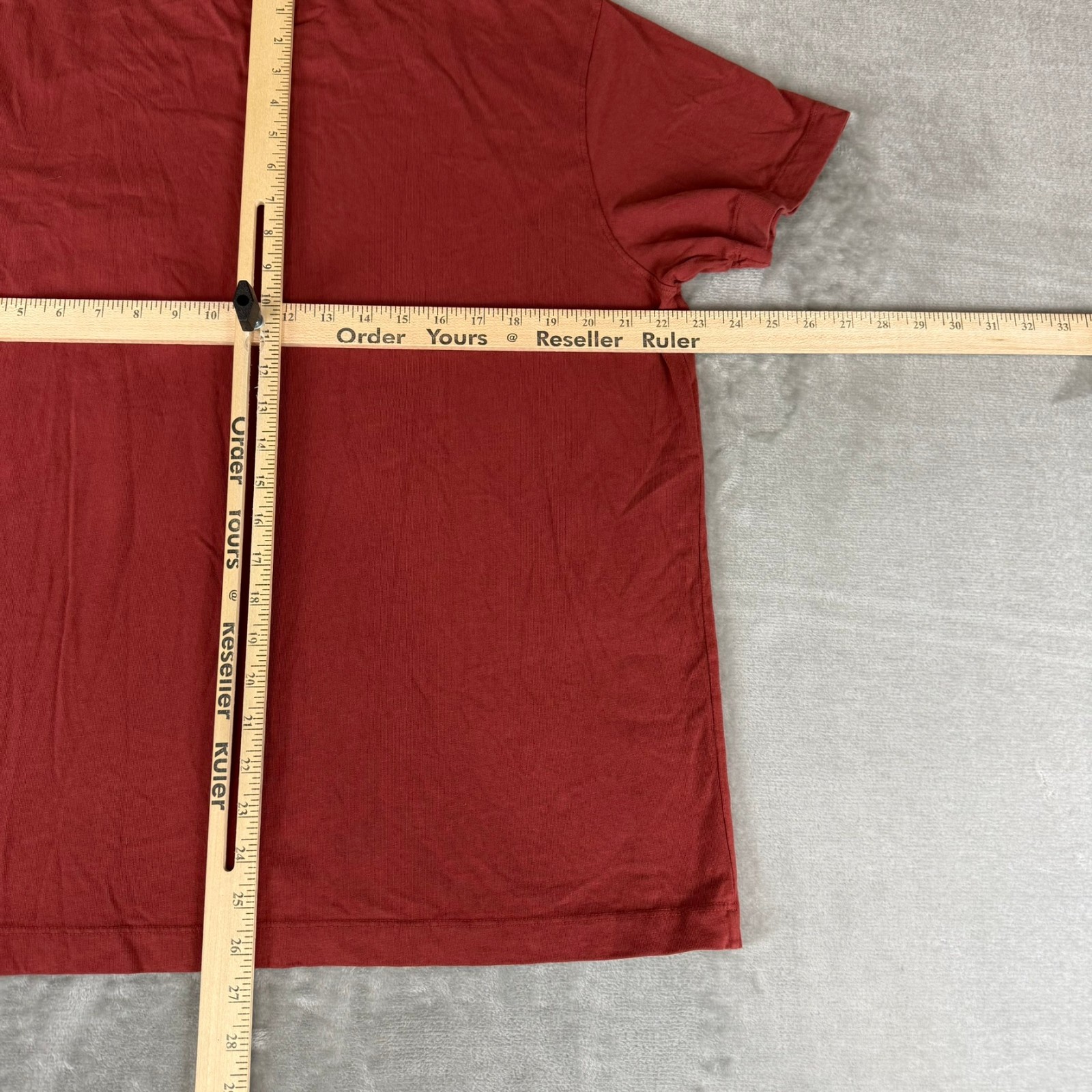 American Giant Pocket Tee T-Shirt Mens Large Spiced Apple Red Crewneck USA NWOT gallery