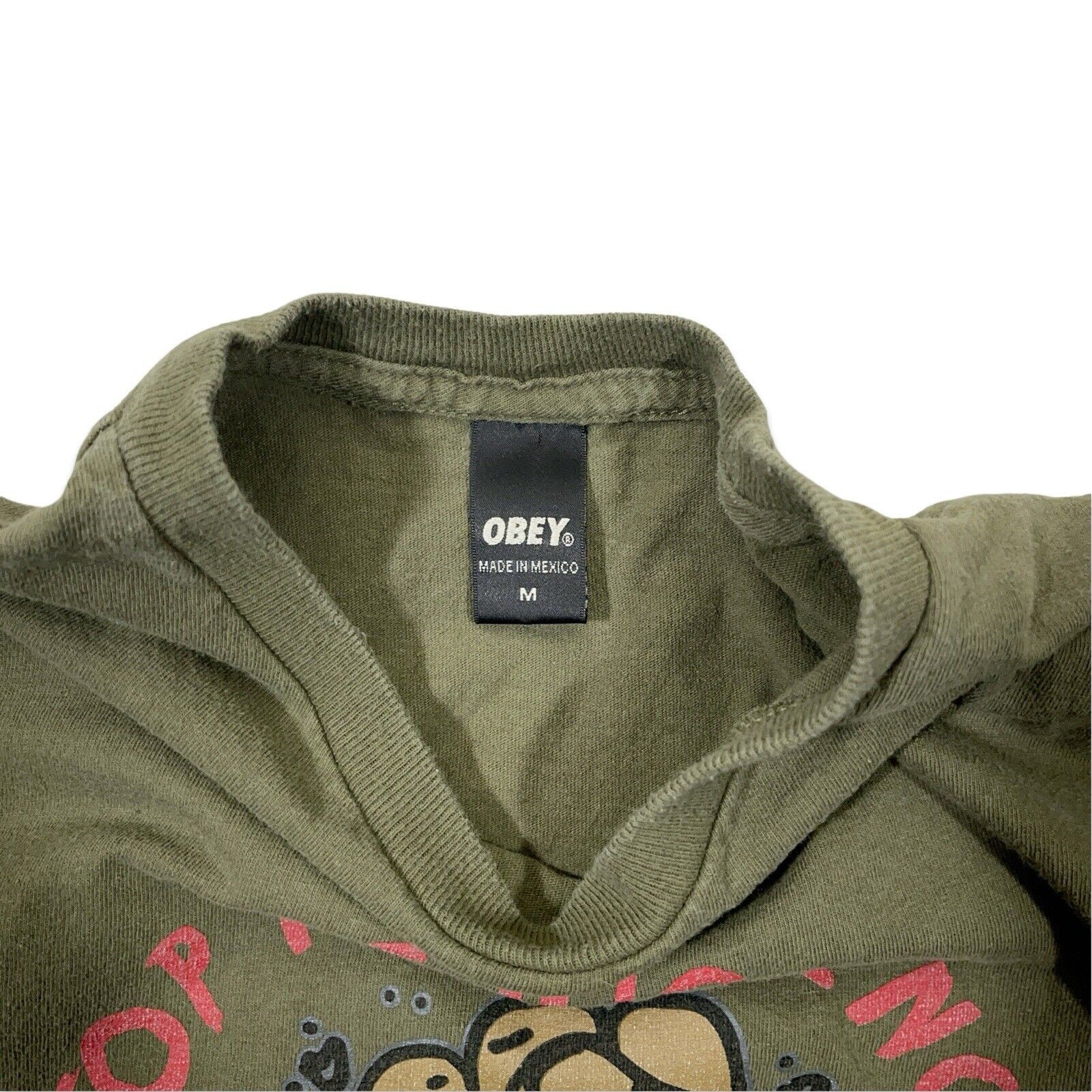 Vintage Obey Posse T Shirt Men M Medium Graphic Logo Stop The Violence Y2K Rare gallery