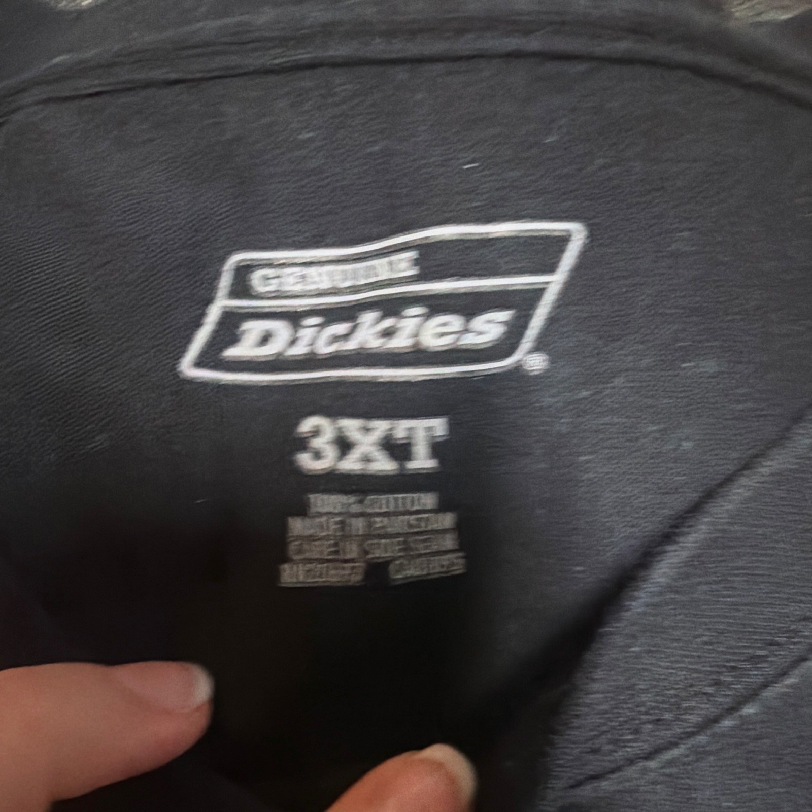 Dickies Men's Black Solid Crew Neck Pocket T-Shirt Big & Tall Size 3XT gallery