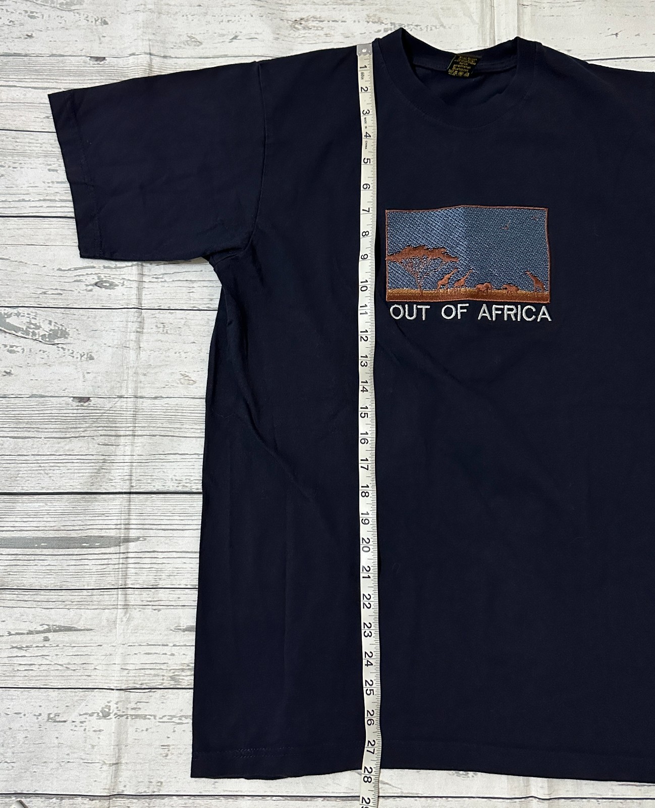 Out Of Africa Punch Mens T-Shirt 100% Cotton Made in Kenya Size M Black gallery