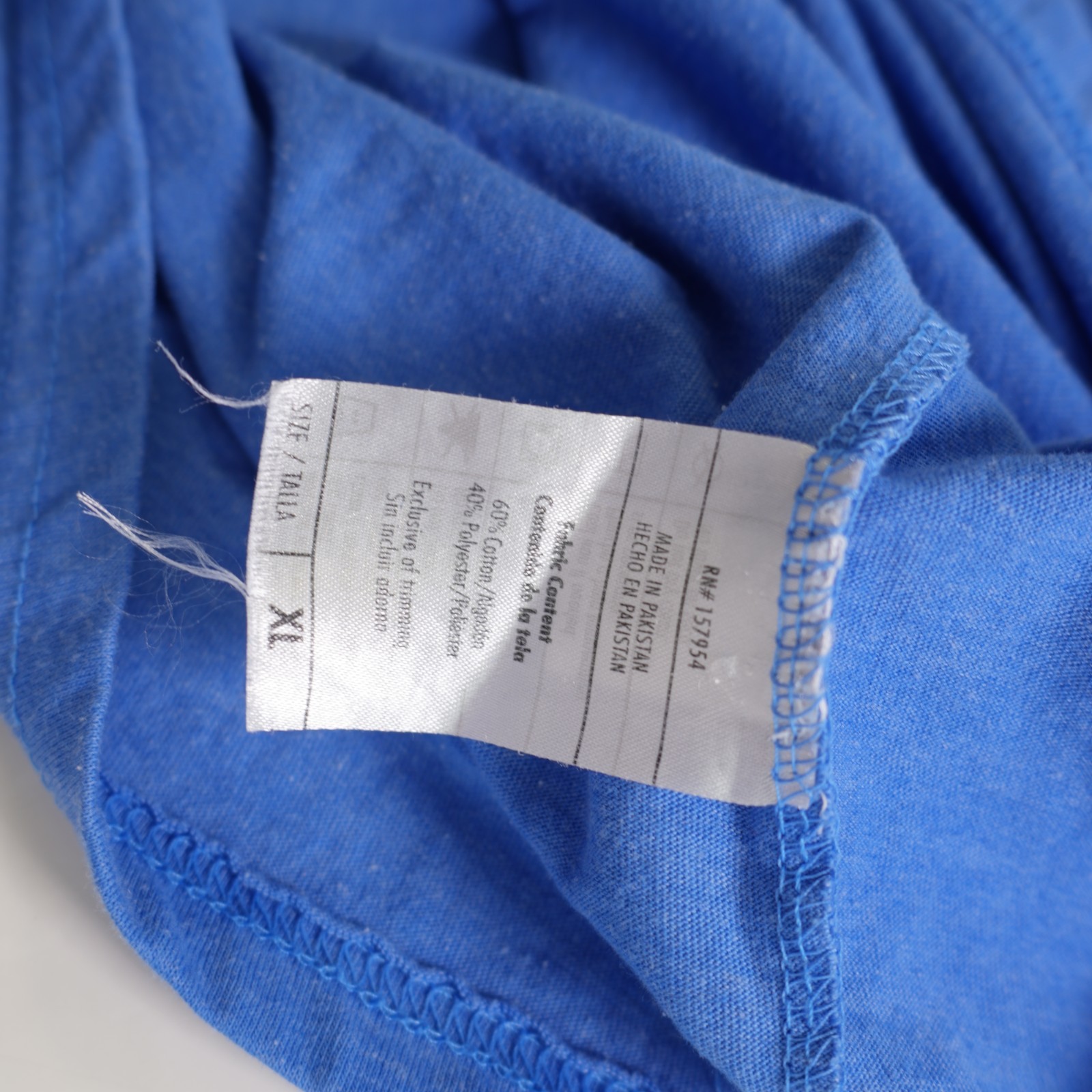 Joe Marlin Unwind XL Men's Blue T-Shirt Short Sleeve Crew neck Cotton Polyester gallery