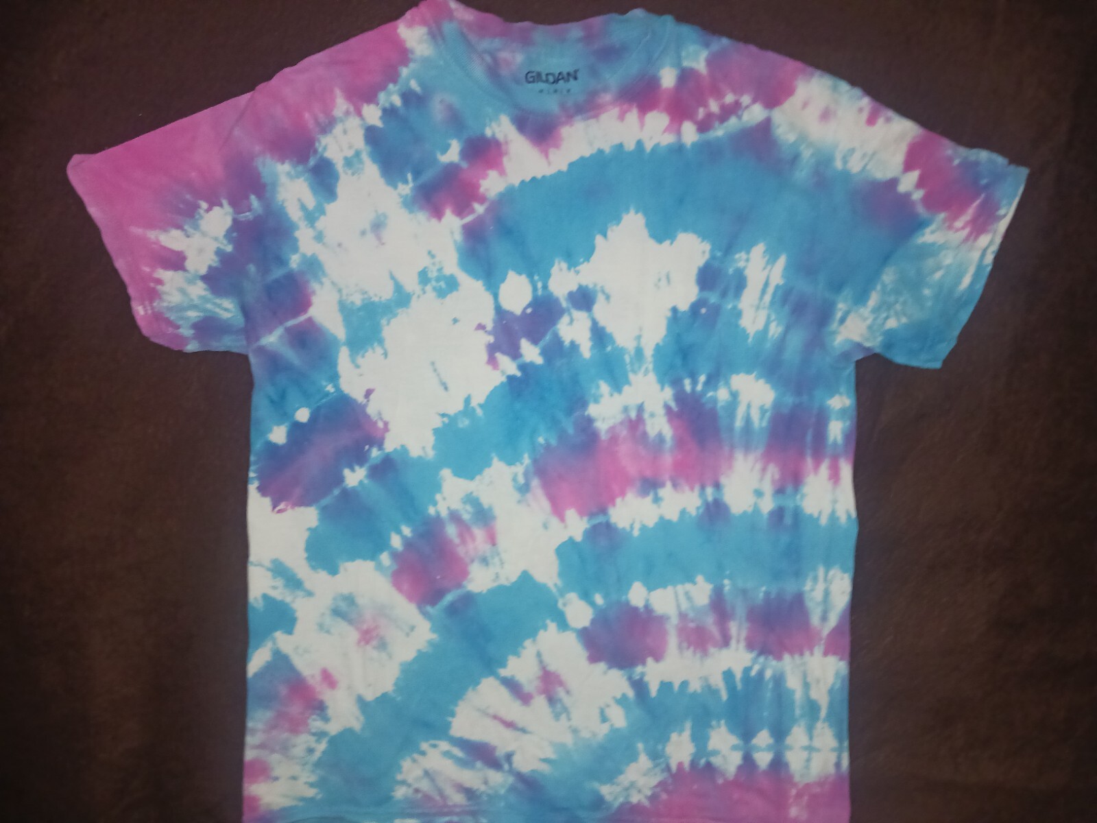 Tie-Dye Gildan brand Multi-Colorful Fashionable 100% Cotton T-Shirt Size Medium.