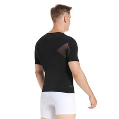 Men Slimming Body Shaper Tight Tanks Compression T-Shirt Tummy Control Underwear
