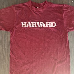 Bantam HAHVAHD Vintage Single Stitch Red T-shirt Unisex Medium