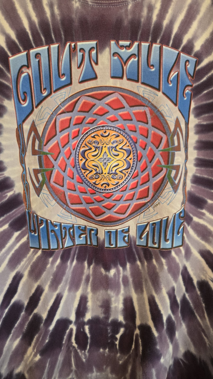 Gov't Mule Winter of Love Concert T Shirt Tie Dye Purple Anvil 3XL 100% Cotton gallery