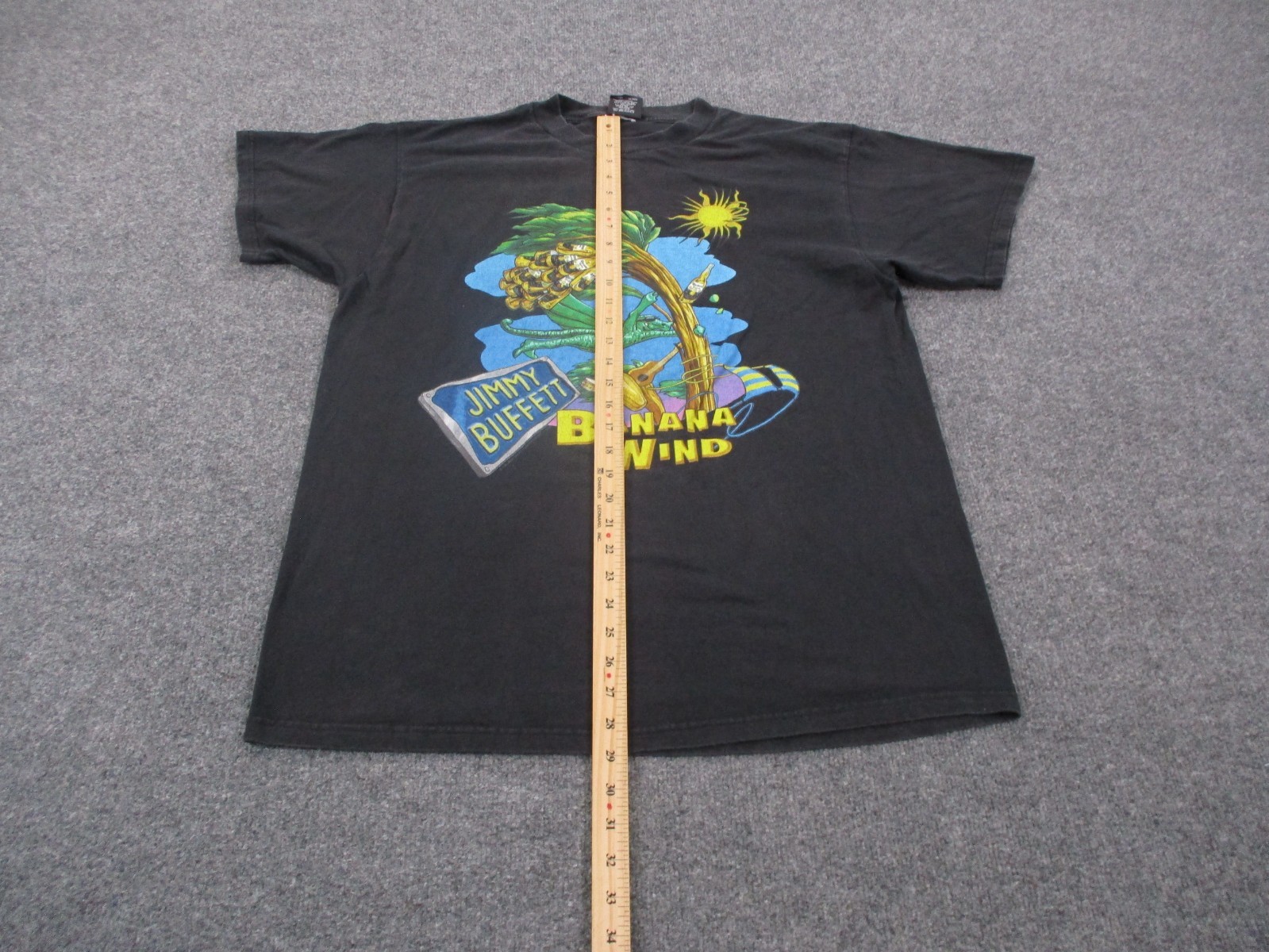 Vintage Jimmy Buffett T Shirt Mens XL 90s Glane Graphic Banana Wind Tour 1997 gallery