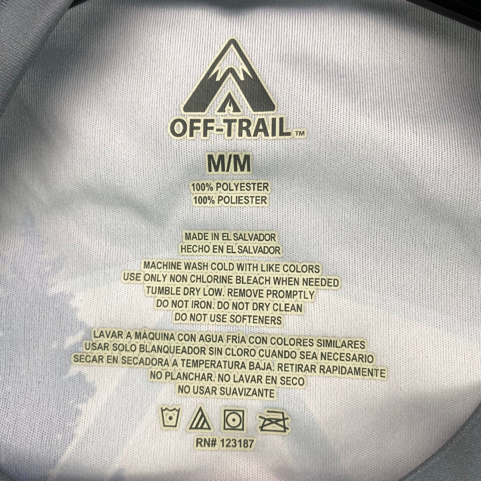 Off Trail Mens Long Sleeve T Shirt Activewear Athletic Gray Medium Spot gallery