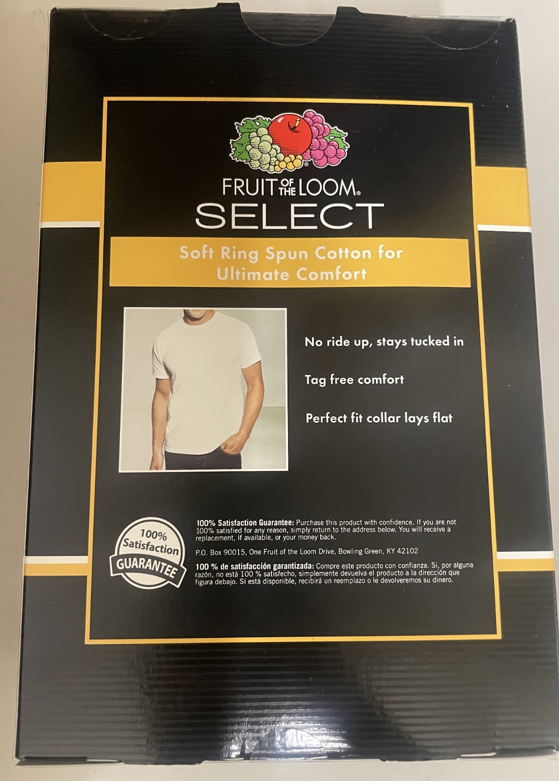 Mens Fruit Of The Loom 5 Pack T-Shirts XLarge Cotton Premium Select Crew White gallery