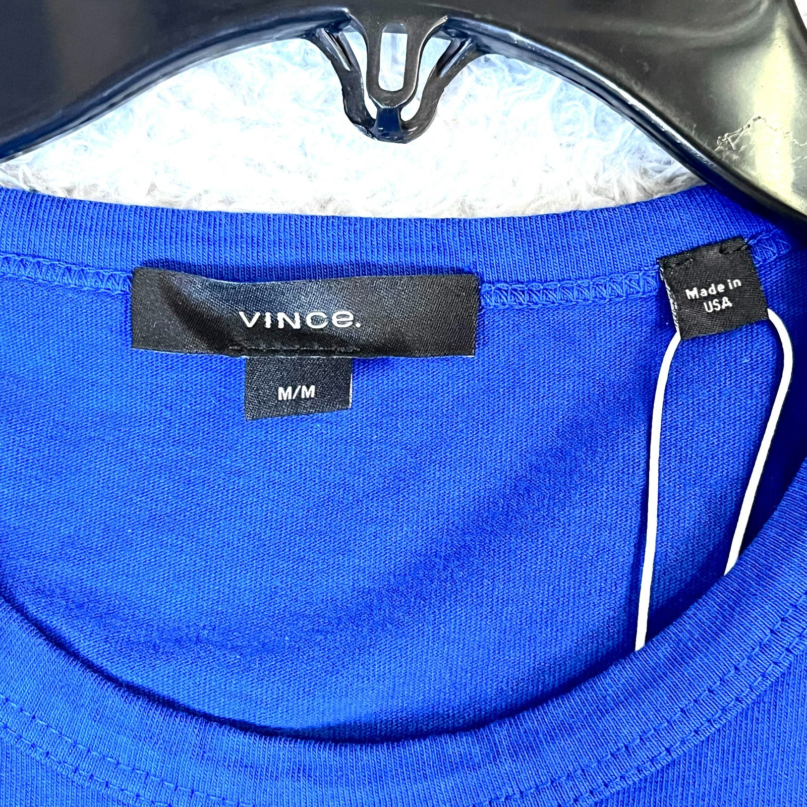 Vince Men's Blue Short Sleeve Round Neck T-Shirt Size M gallery