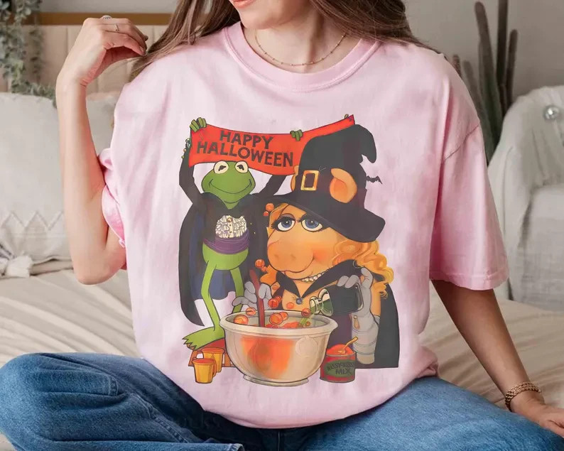 Kermit the Frog And Miss Piggy Happy Halloween T-shirt