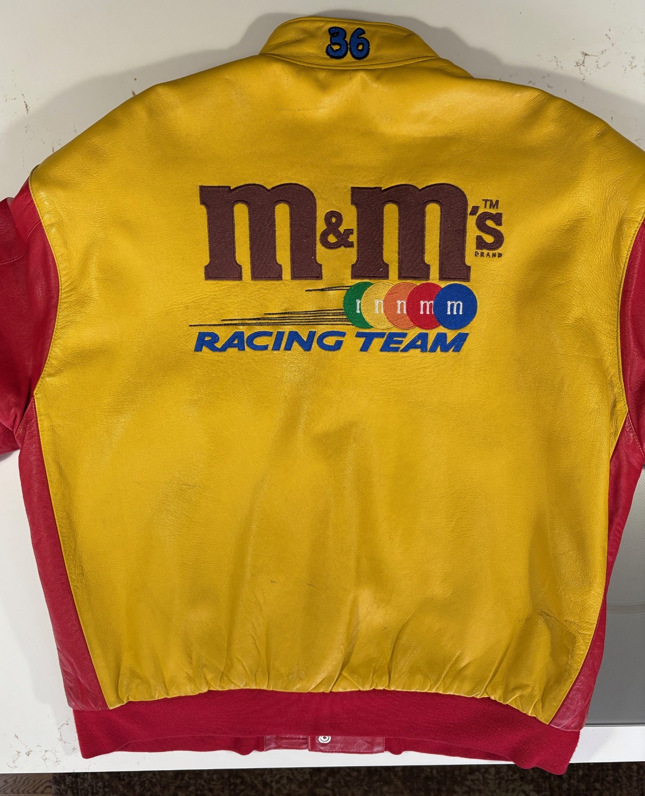 Ernie Irvan Good Year All Leather Racing Jacket XL Chase Authentics NASCAR gallery