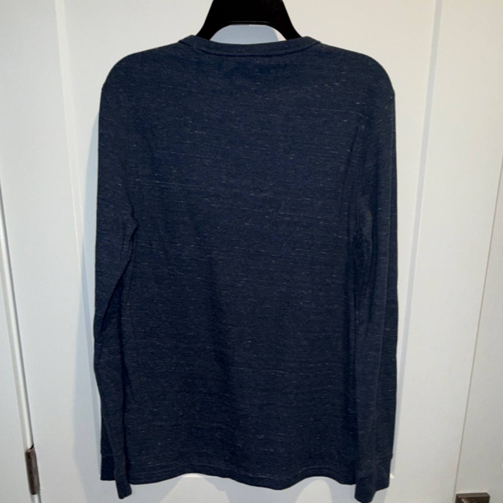 Sonoma Men's Blue Knit Long Sleeve Crew Neck T-Shirt Size S Cotton Polyester gallery