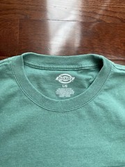 Dickies TShirt Men’s Size Large Classic Dickies Logo On Pocket 50%Cotton 50%Poly