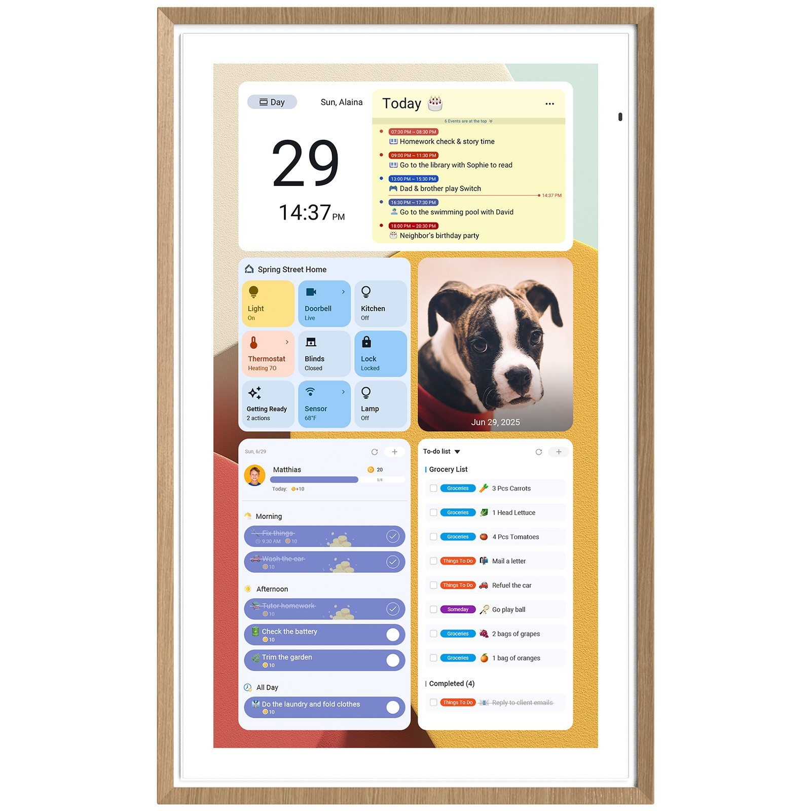 ApoloSign 21.5 inch Digital Calendar Smart Family Wall Planner(Refurbished)