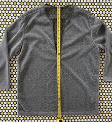 Manfinity Gray Size L Sheer Mesh Tinsel Metallic Long Sleeve V-Neck Tee