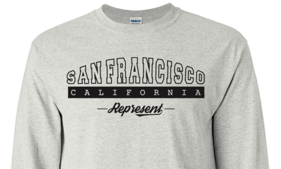 San Francisco California State T-Shirt Long Sleeve Graphic Tees Unisex Apparel gallery
