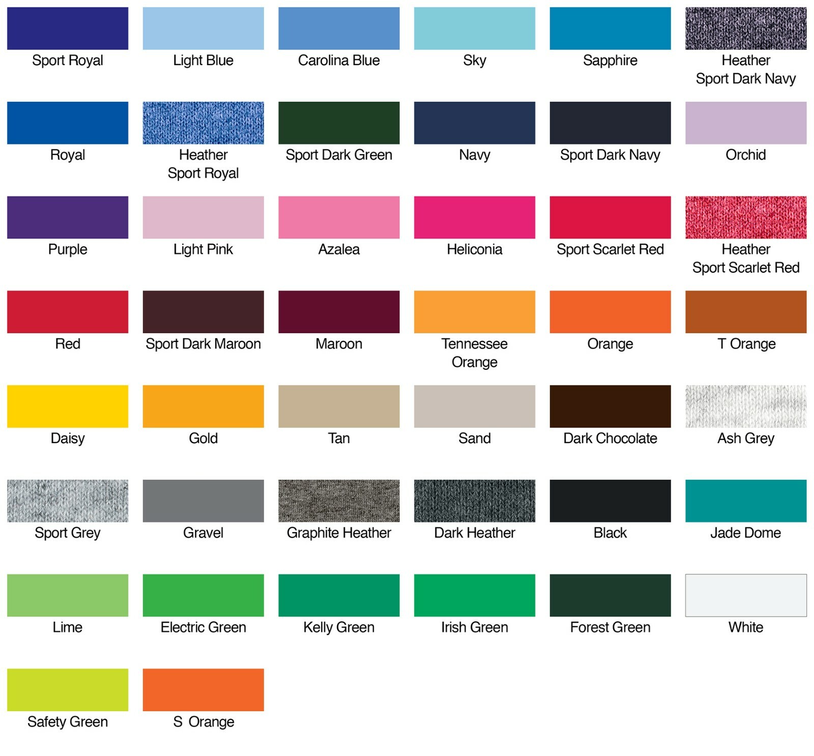 Gildan DryBlend 50/50 Cotton/Poly Blend 5.5oz Fabric Wicks Moisture gallery