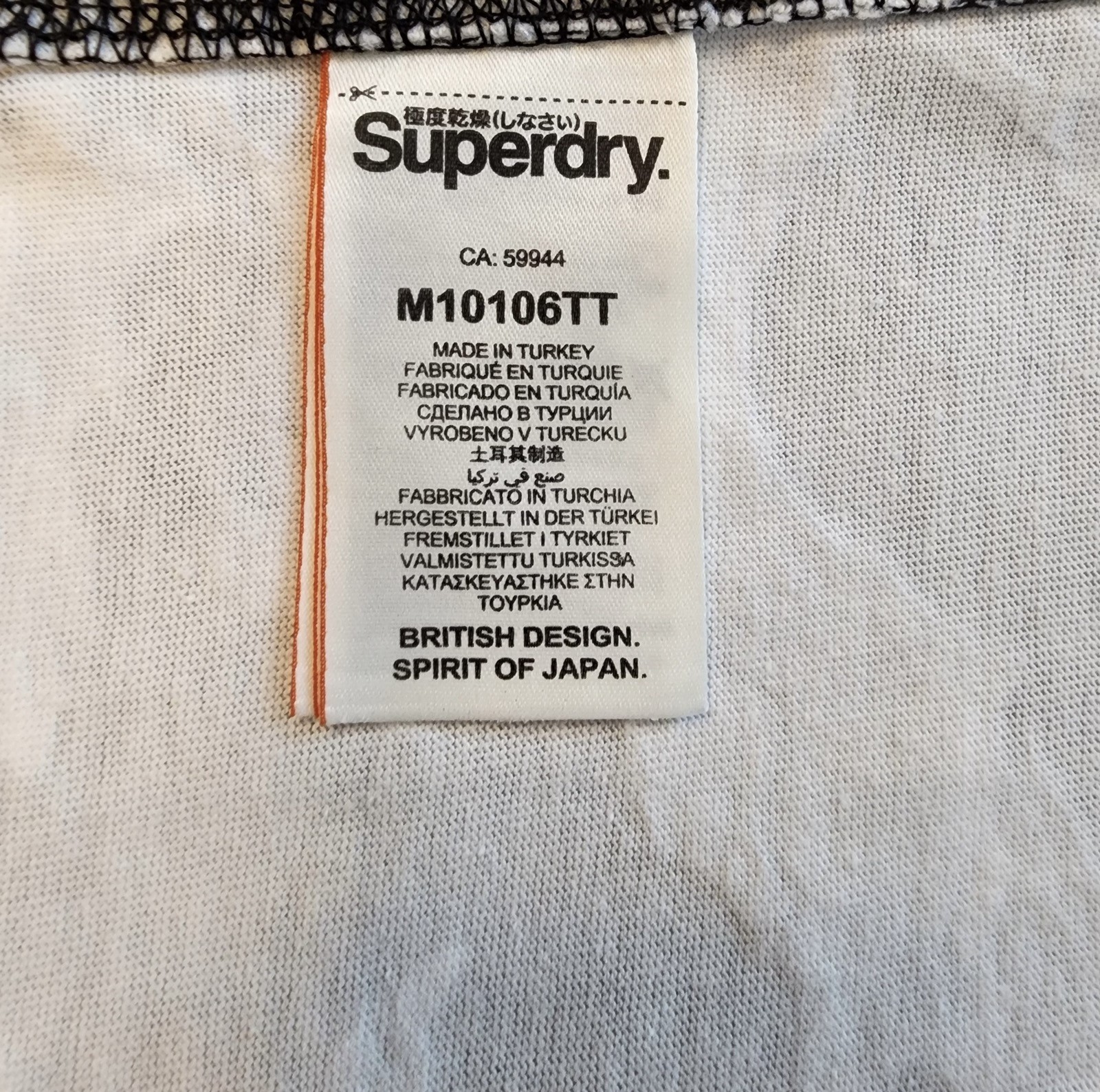 Superdry Mens International Monochrome T-Shirt Graphic Logo NWT gallery