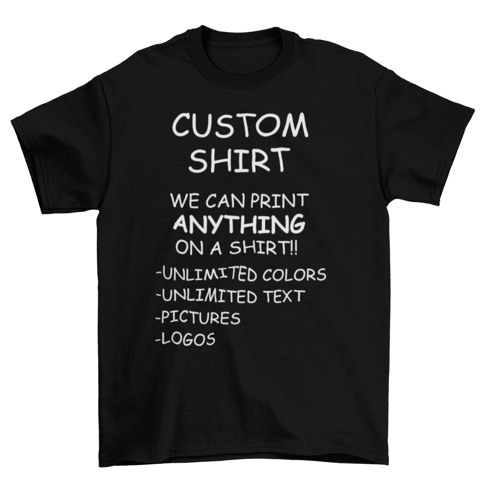 Personalized Custom T-Shirt Printing with your photo, text, logo, anything New gallery