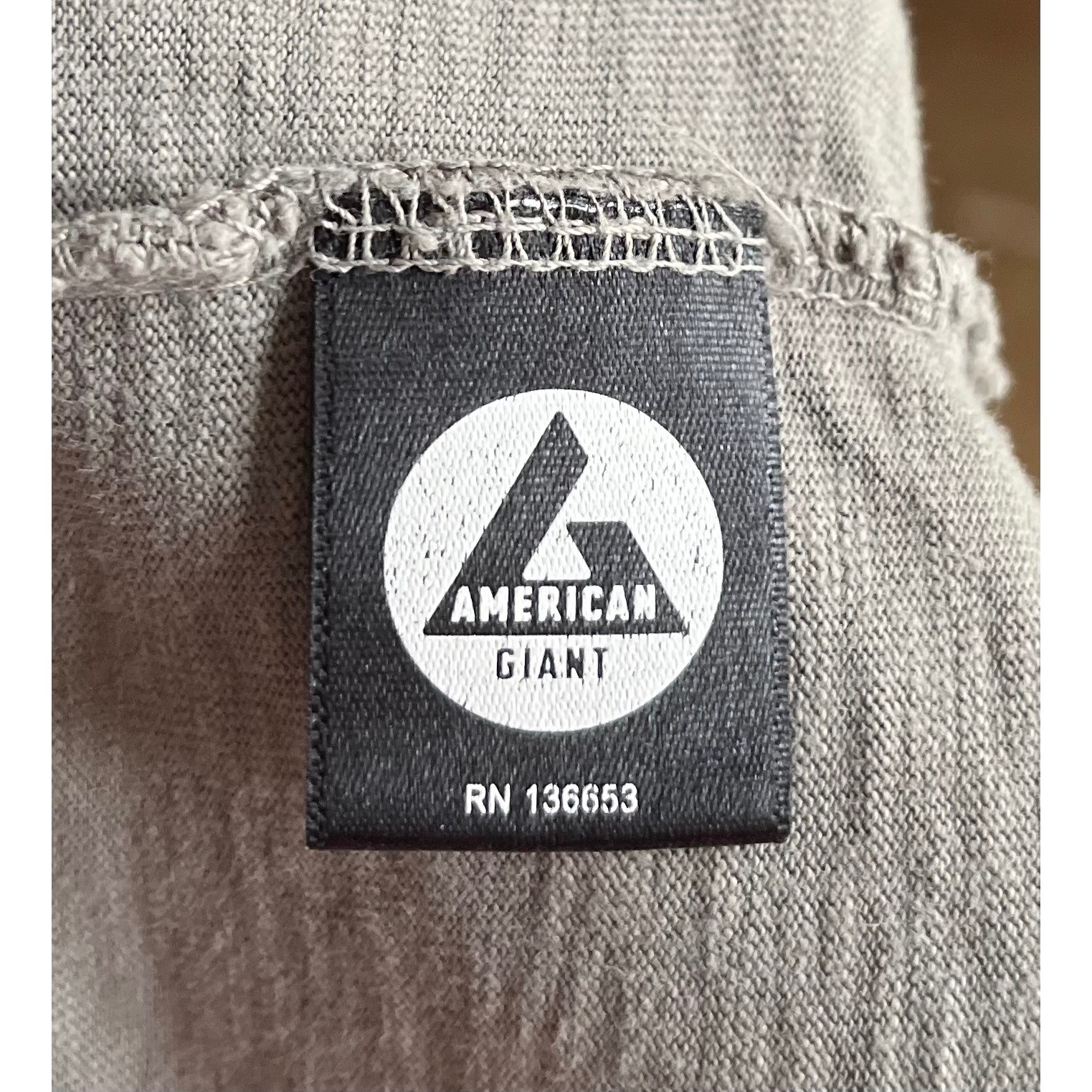 American Giant Mens Cotton Slub Crew Neck T-Shirt Gray Short Sleeve Small USA gallery