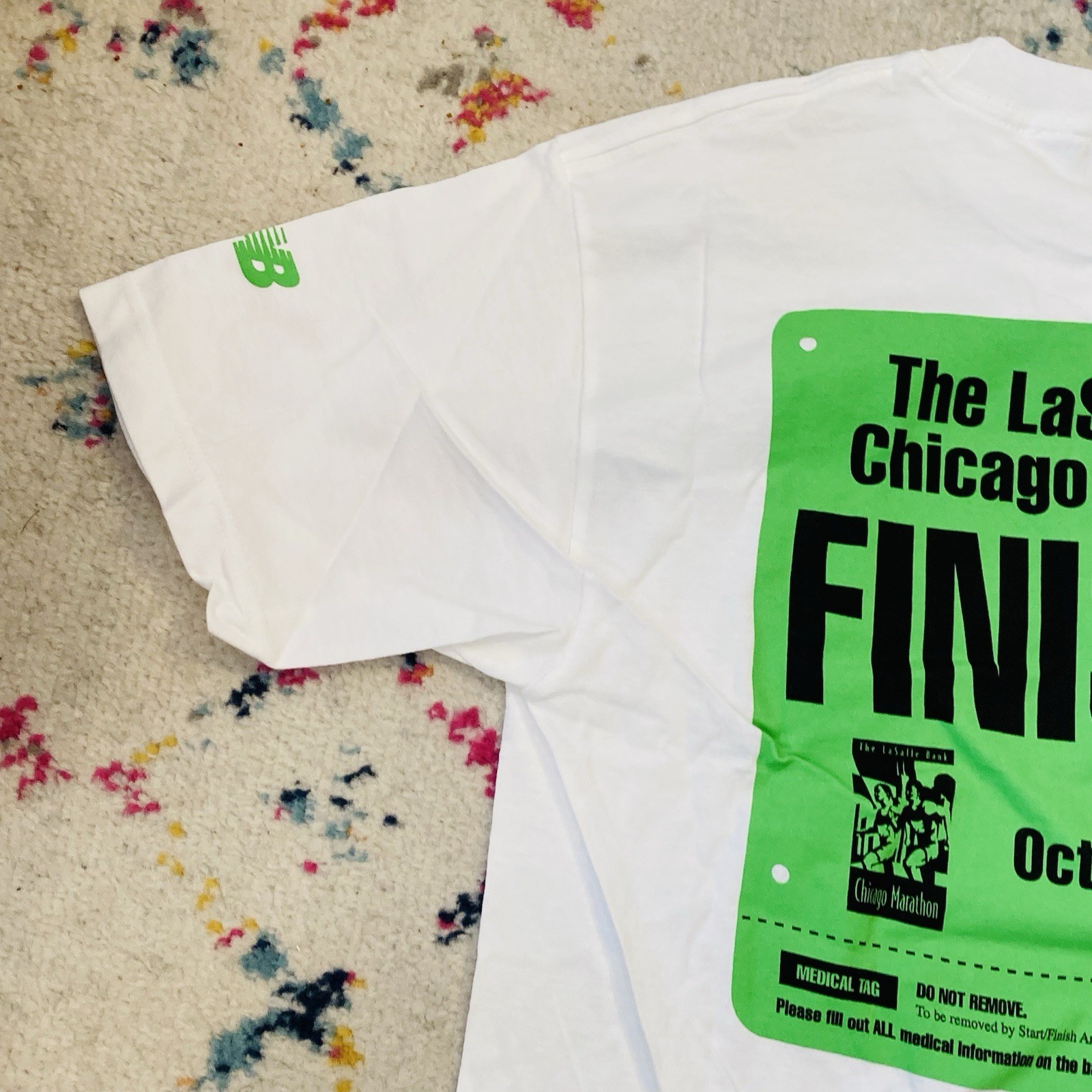 VTG NEW BALANCE 2003 Official Chicago Marathon Finishers Tshirt MEDIUM New Tags gallery
