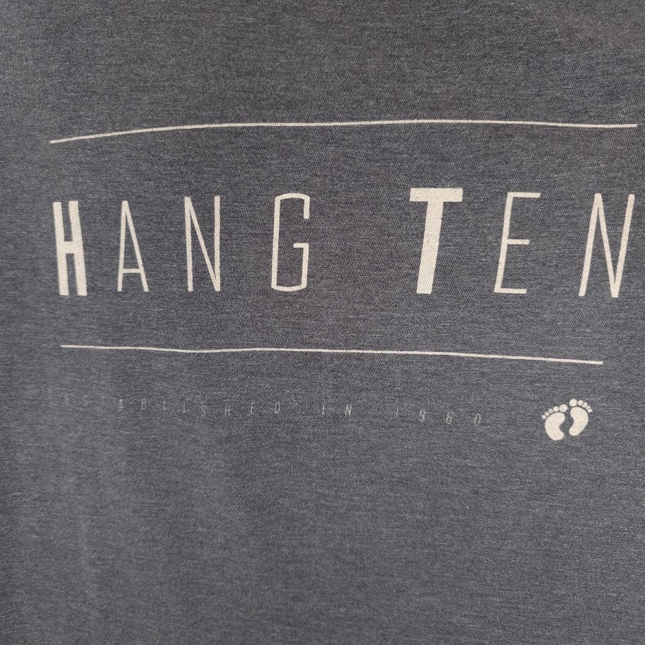 Hang Ten T Shirt Mens Size 2XL Gray Surfing Surfer gallery