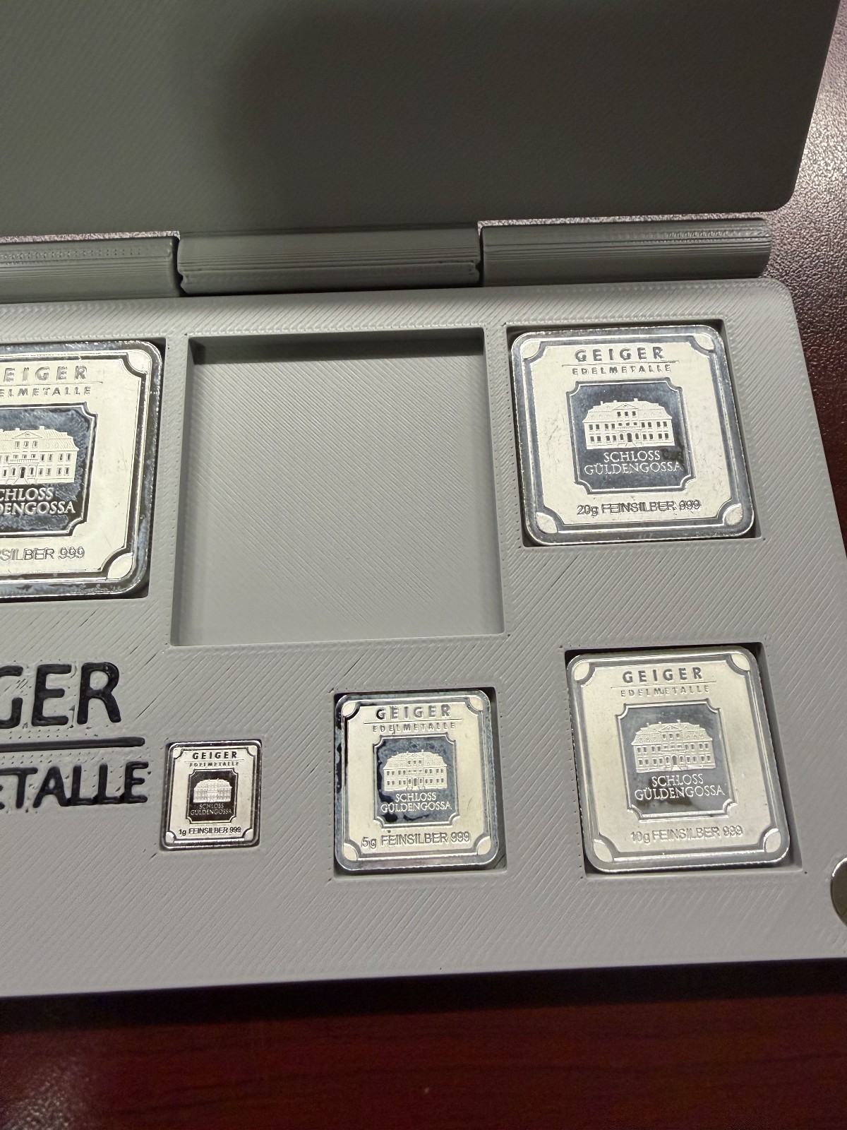 3DP Geiger Silver Bar Display/Holder