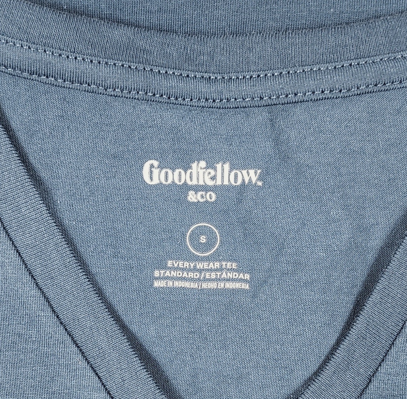 Men's V Neck T Shirts Small Thunderbolt Blue, 5 Pack Goodfellow Co Short Sleeve gallery