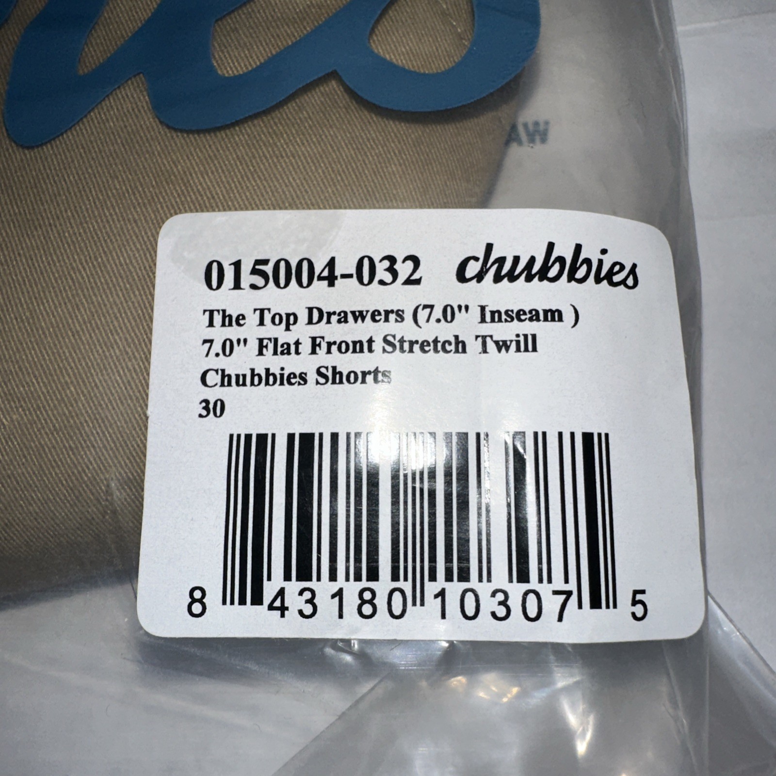 NWT Chubbies The Top Drawer Men’s 30 7” Inseam Flat Front Khaki Shorts $64.50 gallery