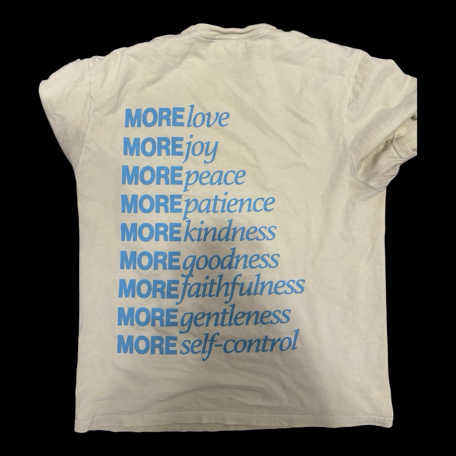 ✨ Comfort Colors Cream white t-shirt with blue text✨ gallery