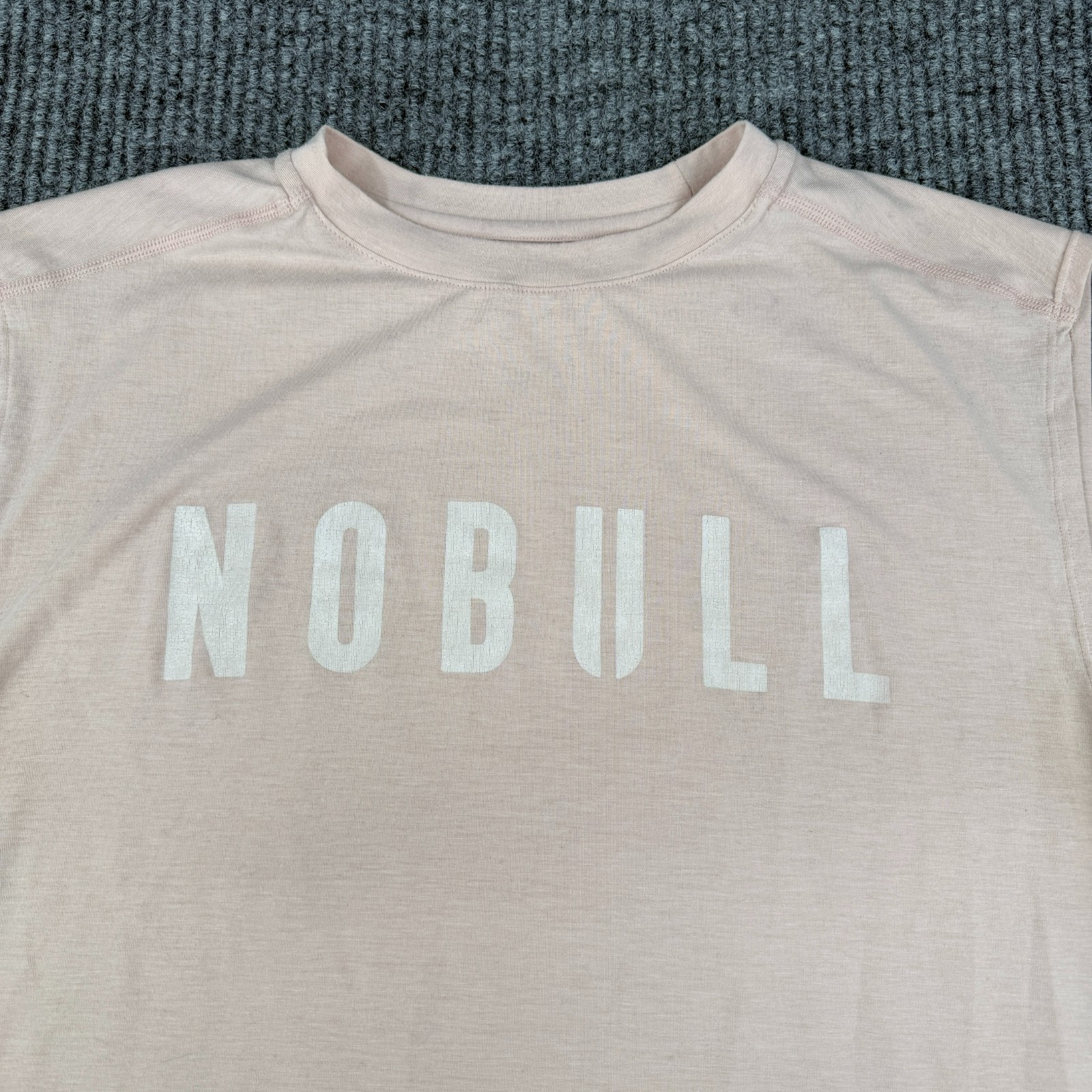 No Bull Tank Top Mens Medium Pink Athletic Gym Training Performance Stretch gallery