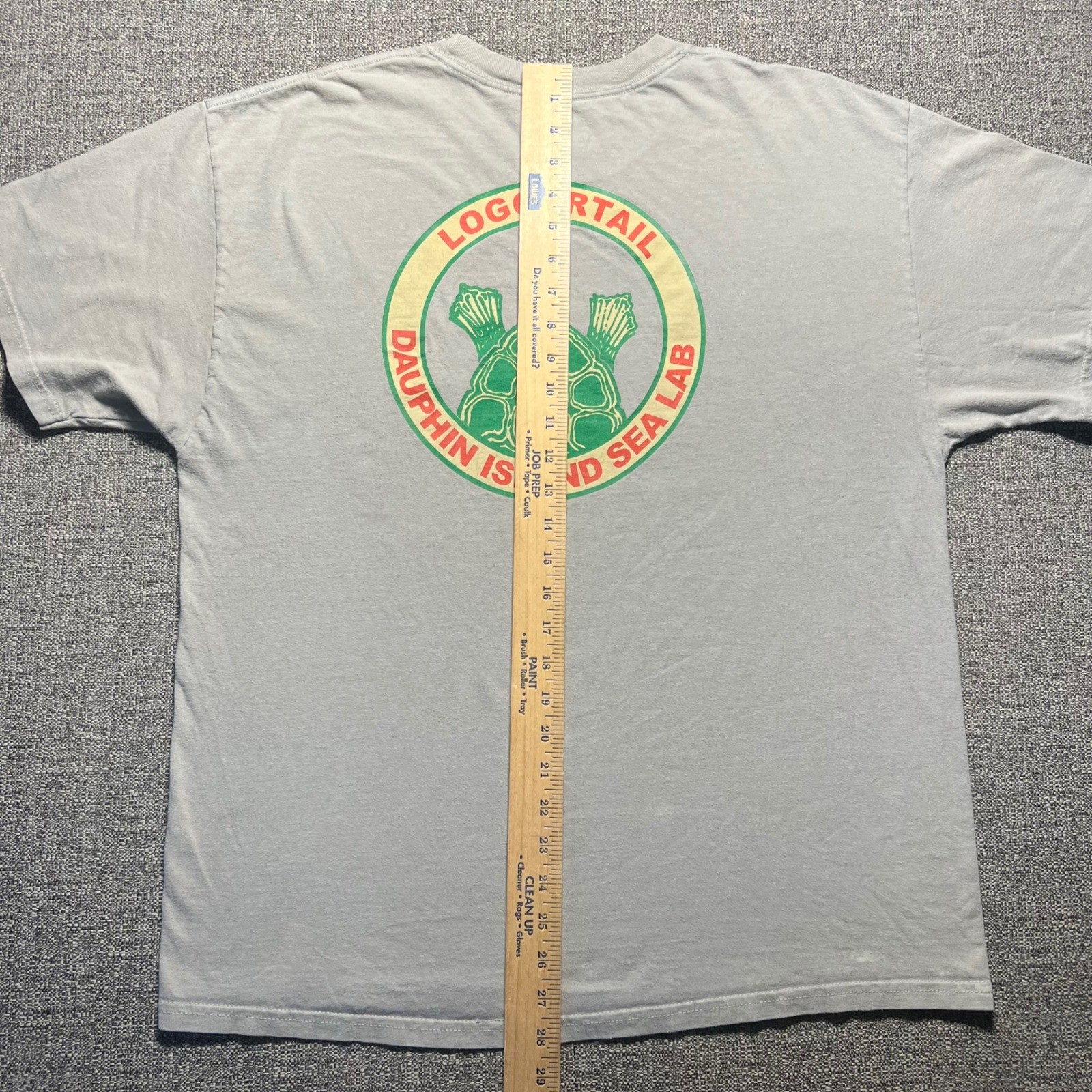 Vintage Dauphin Island Sea Lab Loggerhead Turtle T Shirt Grey XL Hanes Beefy T gallery