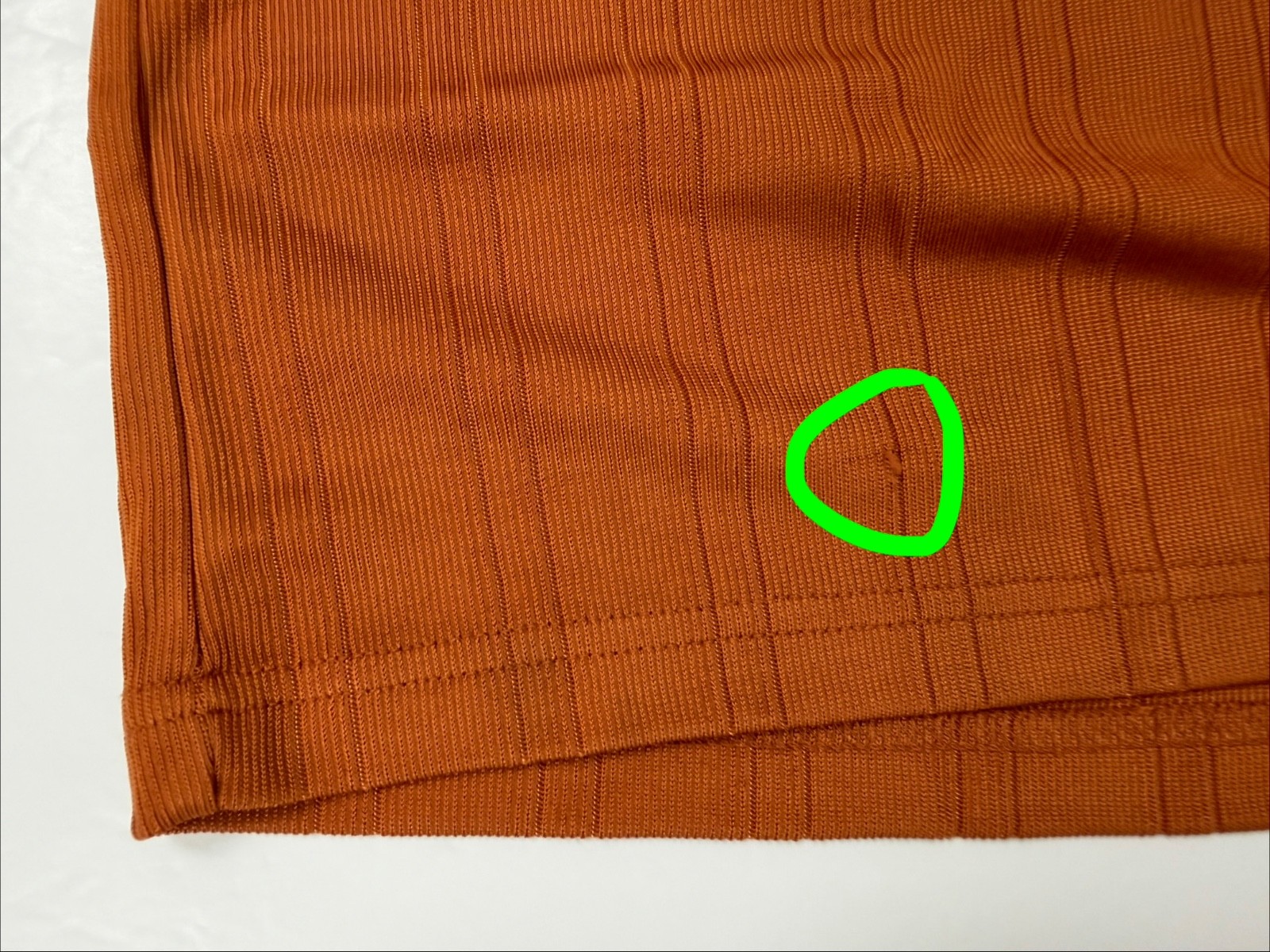 Vintage 90s Y2K Ribbed Shirt Men Large Silky Stretchy Polyester Burnt Orange gallery