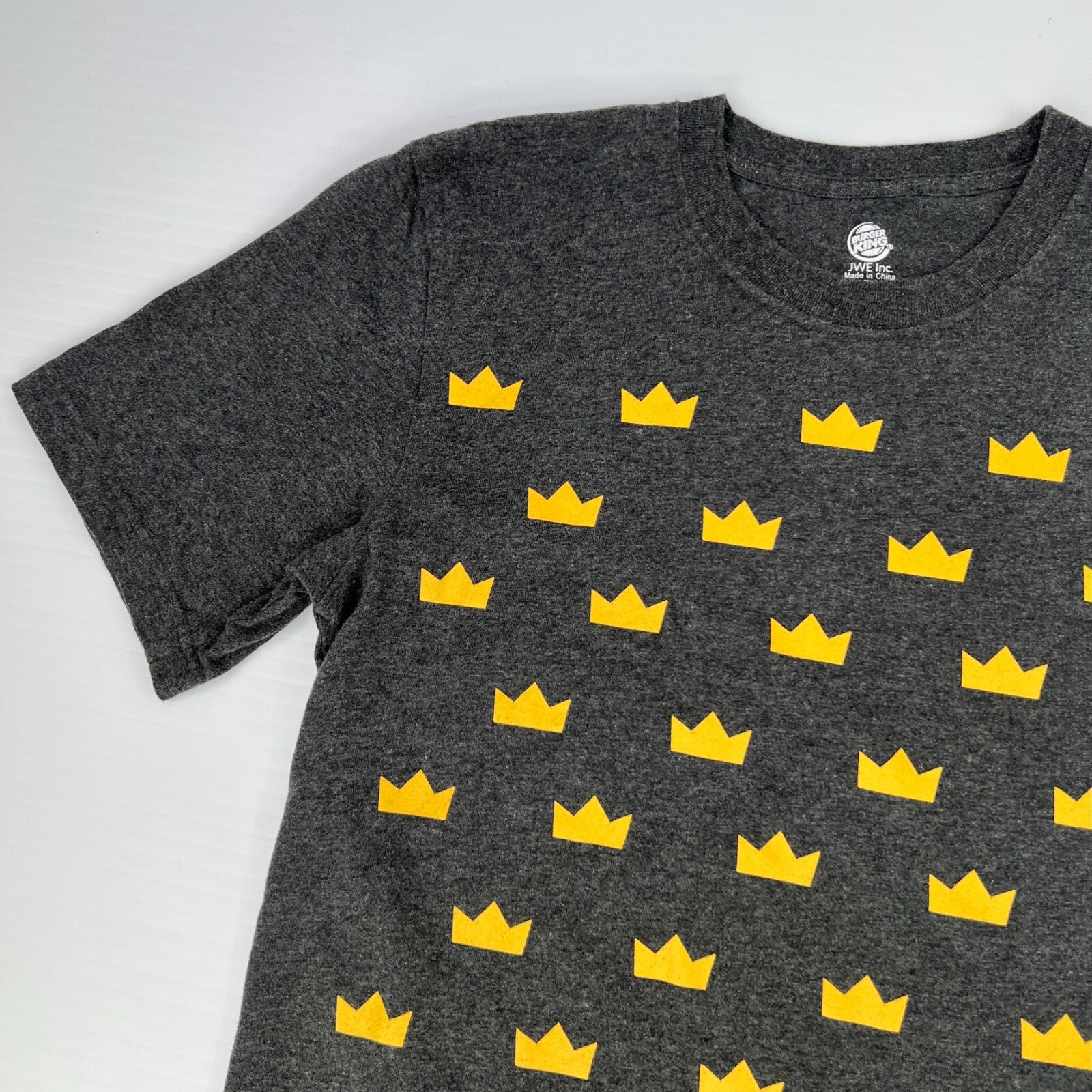 Burger King Shirt Men Small Go The Extra Smile Crown All Over Work Party Core Nw gallery
