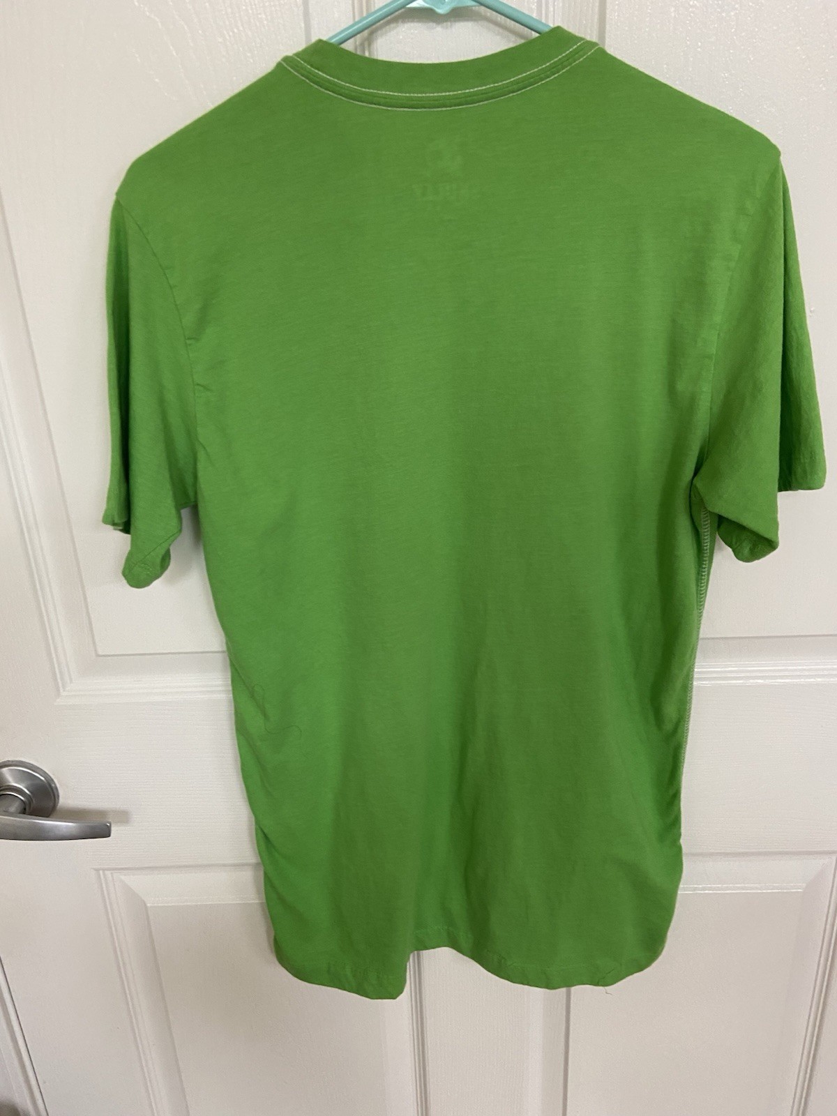Skully Men's T-Shirt Green Striker Retro Small gallery