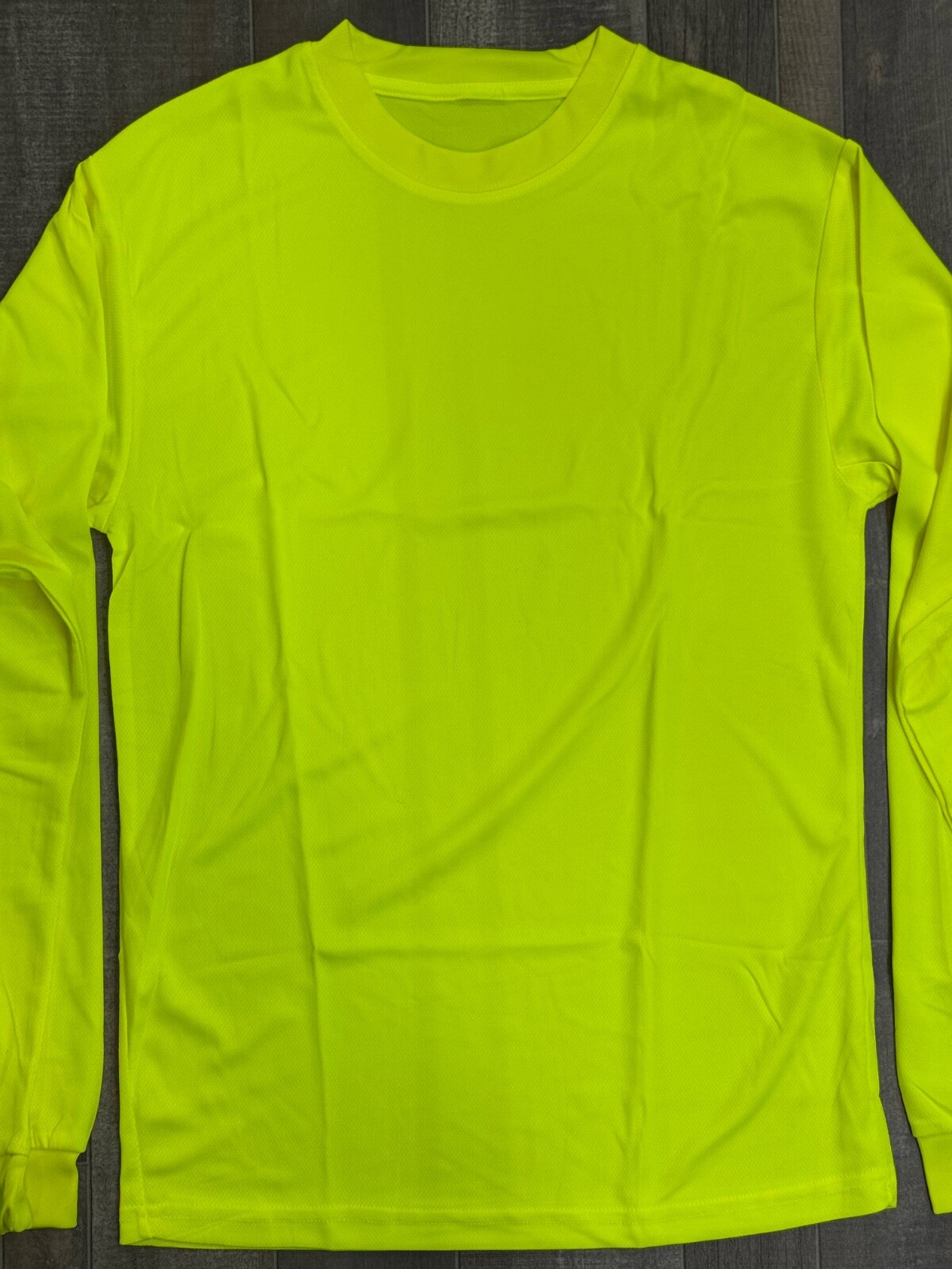 DRI-FIT Performance Long Sleeve T-Shirts, UPF 50+ Sun Protection Safety Green gallery