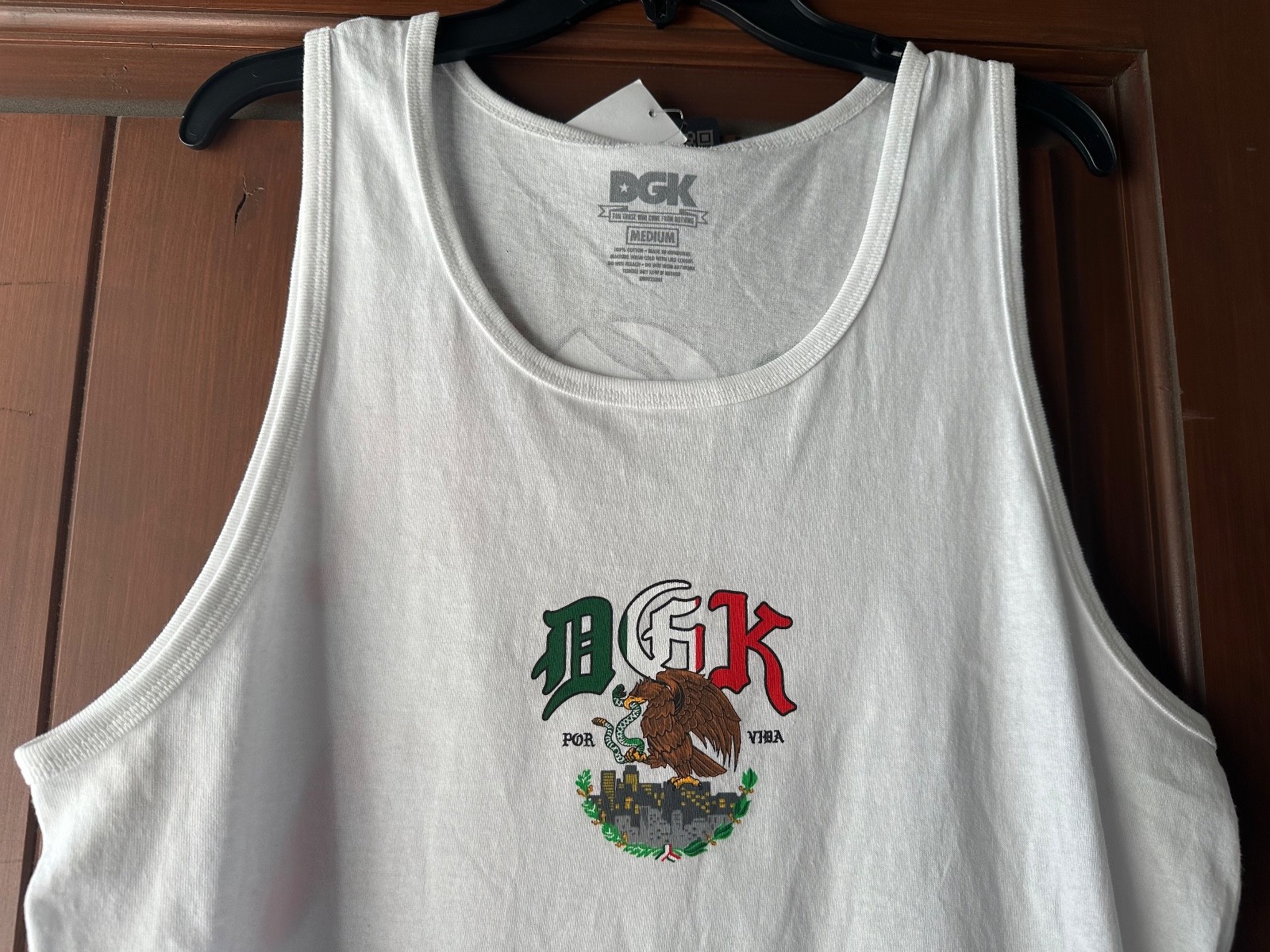 DGK ~ Men's White Tank Top ~POR VIDA~ Size Medium~NWT gallery