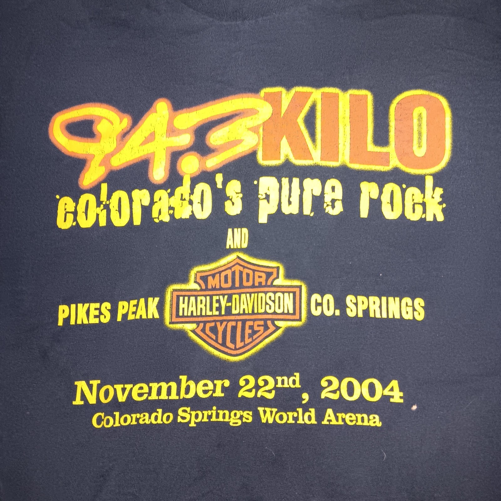 Vintage 2004 94.3 Kilo, Harley, Kornukopia Concert Tee Size 2xl Fits Like 1xl gallery