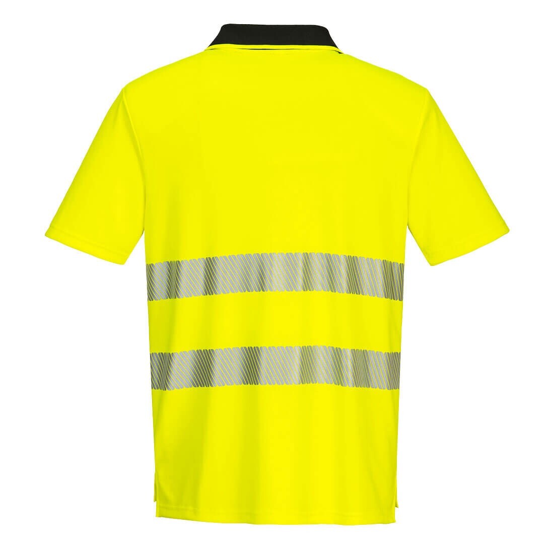 Portwest DX4 Hi Vis Zip Polo Shirt HighVisibility Breathable Safety Workwear Top gallery