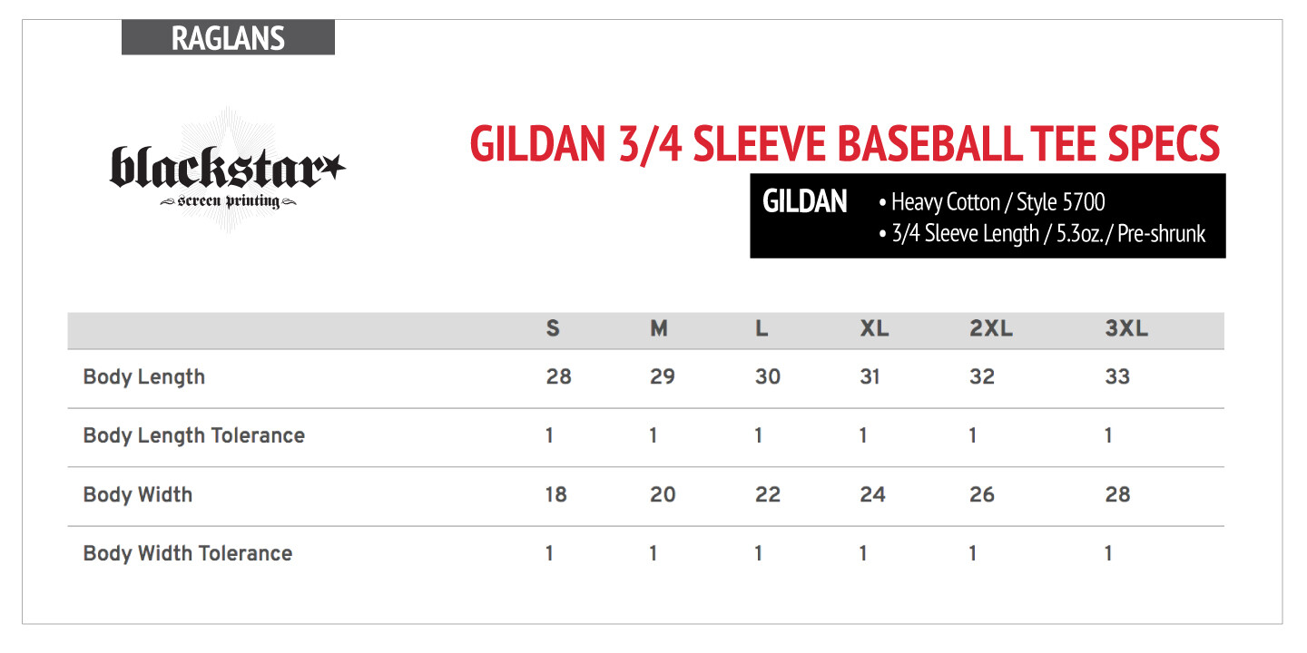 CUSTOM SCREEN PRINTING GILDAN BASEBALL RAGLAN TEES CHOOSE QTY 1-COLOR PRINT gallery