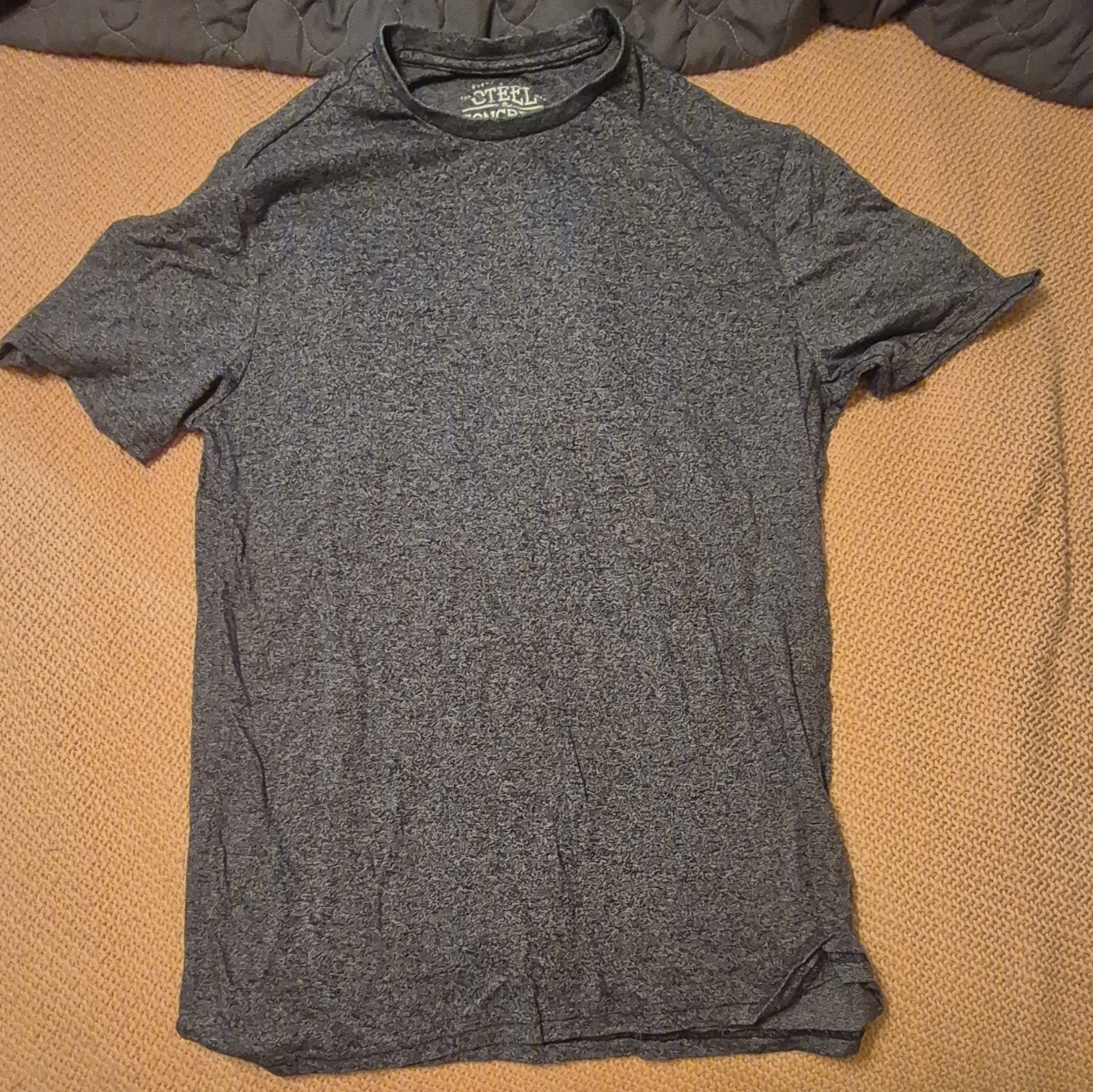 Steel & Concrete Gray Heather Short Sleeve Crew Neck Tee Cotton/Polyester S